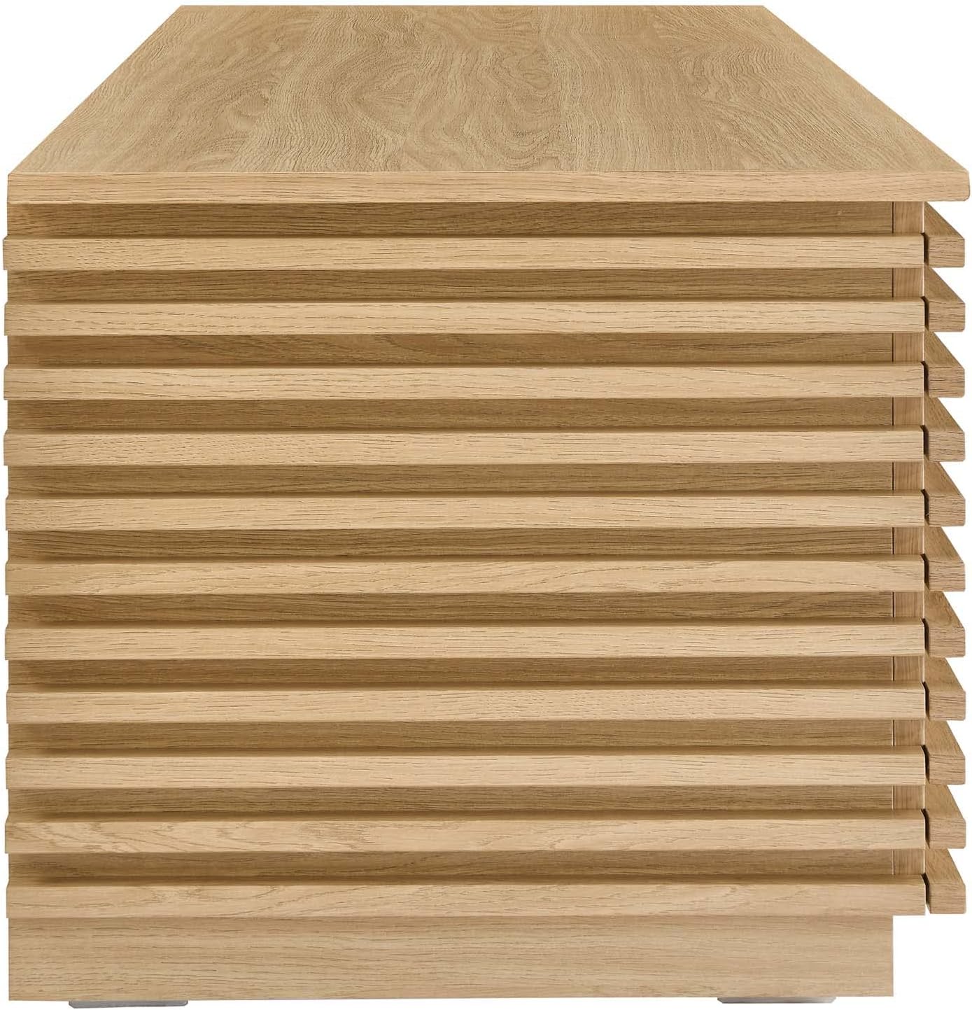 Modway Render 47" Wood Grain Storage Bench in Oak